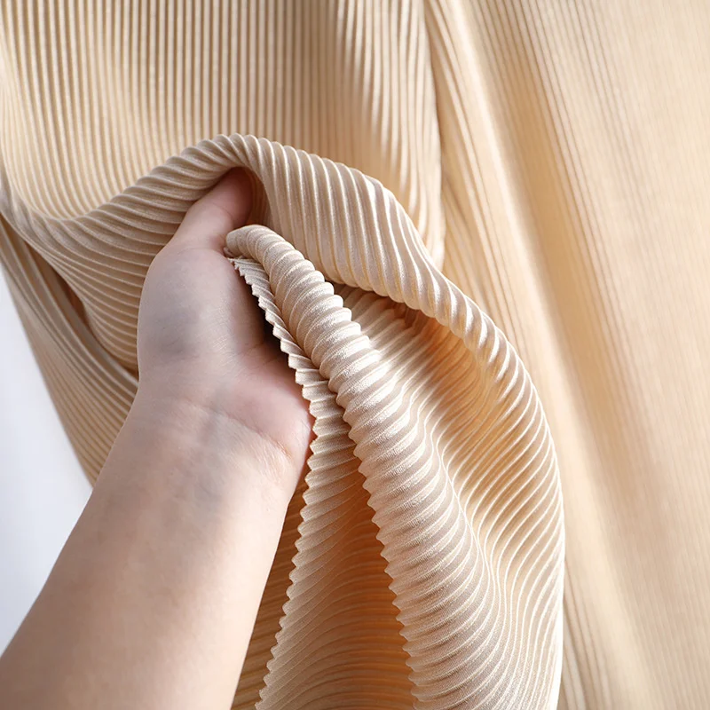 Женские Плиссированные широкие брюки в полоску женские укороченные с эластичным