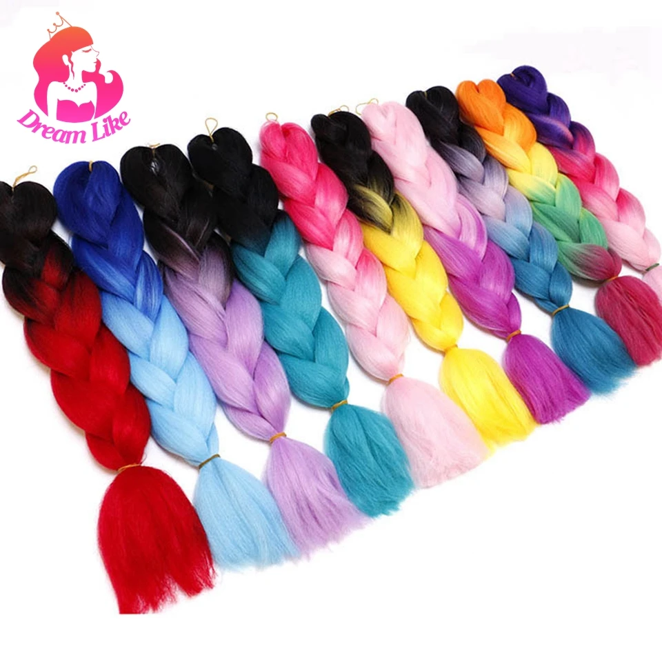 Синтетические волосы для наращивания 24 дюйма из высокотемпературного волокна |