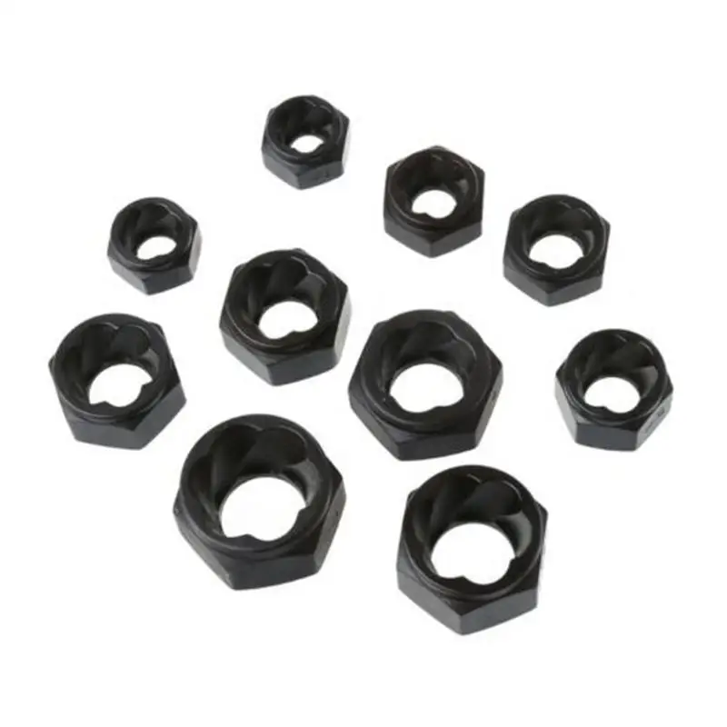 10 шт. Съемник шпилек для удаления поврежденных гаек набор 9 19 мм комплект