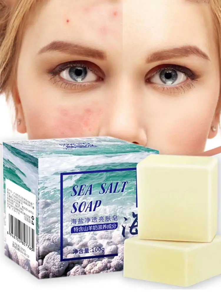 Морская соль мыло морской минерал освежающее удаление акне очищающее средство