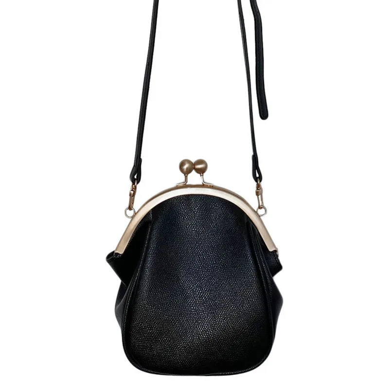 

Handbag messenger bag satchels 2020 autumn and winter clip bag mini simple one shoulder diagonal shell bag cute golden