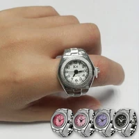 vintage rings punk elastic stretchy quartz watch rings for women man hip hop cool finger watch rings couple fashion jewelry