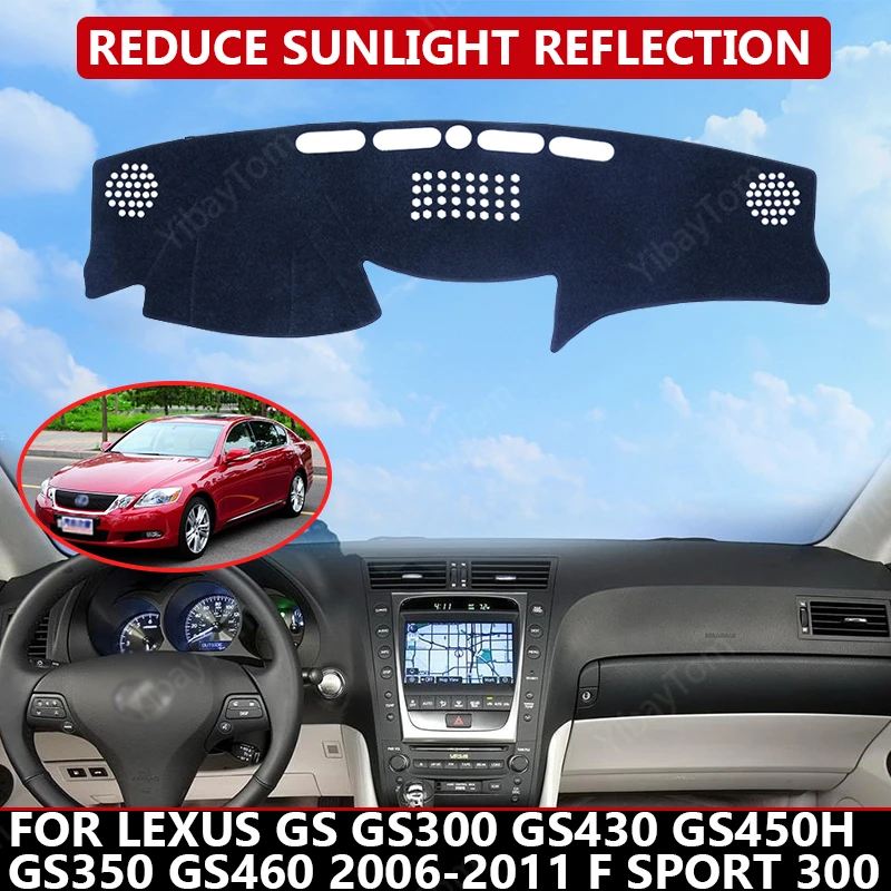

Car Dashboard Cover for Lexus GS GS300 GS430 GS450h GS350 2006-11 F Sport Mat Protector Sun Shade Dashmat Board Pad Auto Carpet