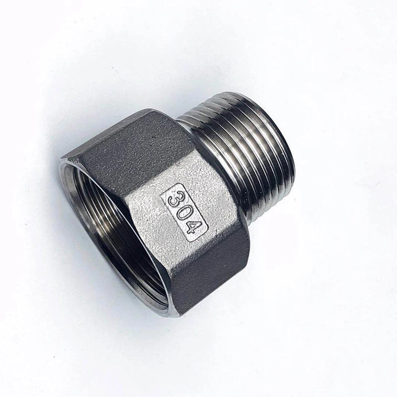 Переходник из нержавеющей стали для труб 1/4 дюйма 3/8 1/2 3/4 1 дюйм стандарт BSP гнездо
