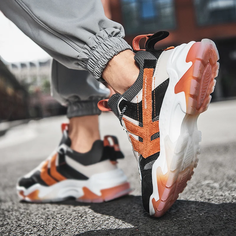 

Casale Men Running Shoes Lace-Up Light Men Sneakers Outdoor Jogging Trainers Shoes Zapatos De Hombre Increased Male Daddy Shoe