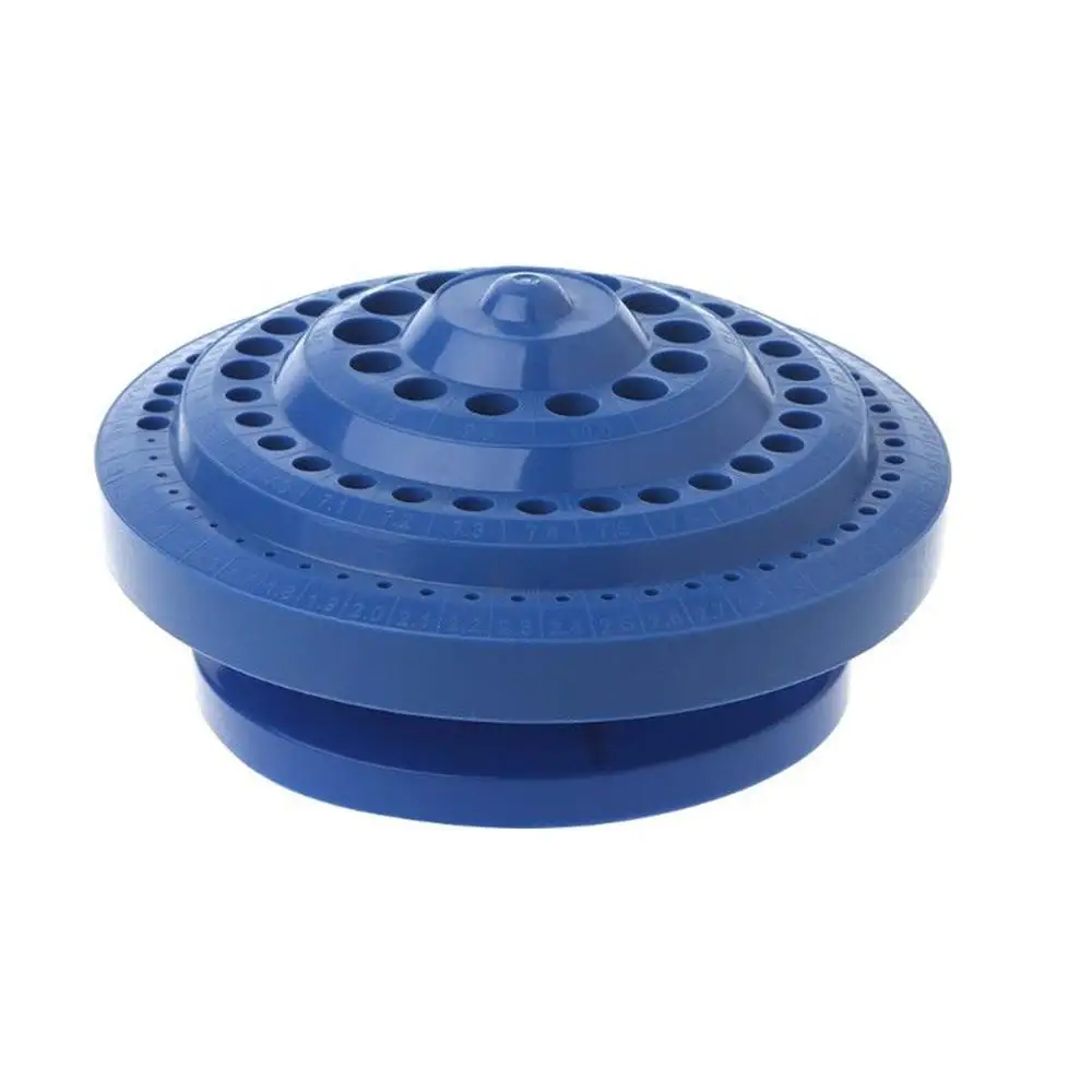 СИНИЙ кейс для хранения сверл пластиковый круглый жесткий Органайзер отверстие