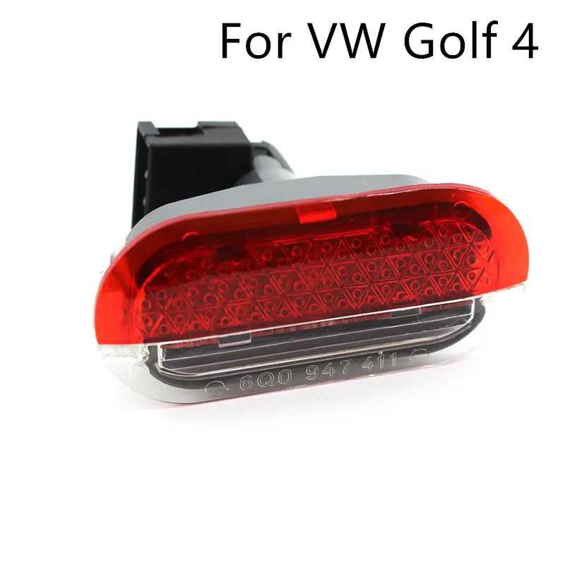 

For VW Beetle Golf Jetta MK4 1998 2000 1J0 947 411 J Car door Logo Welcome etiquette Light 2pcs