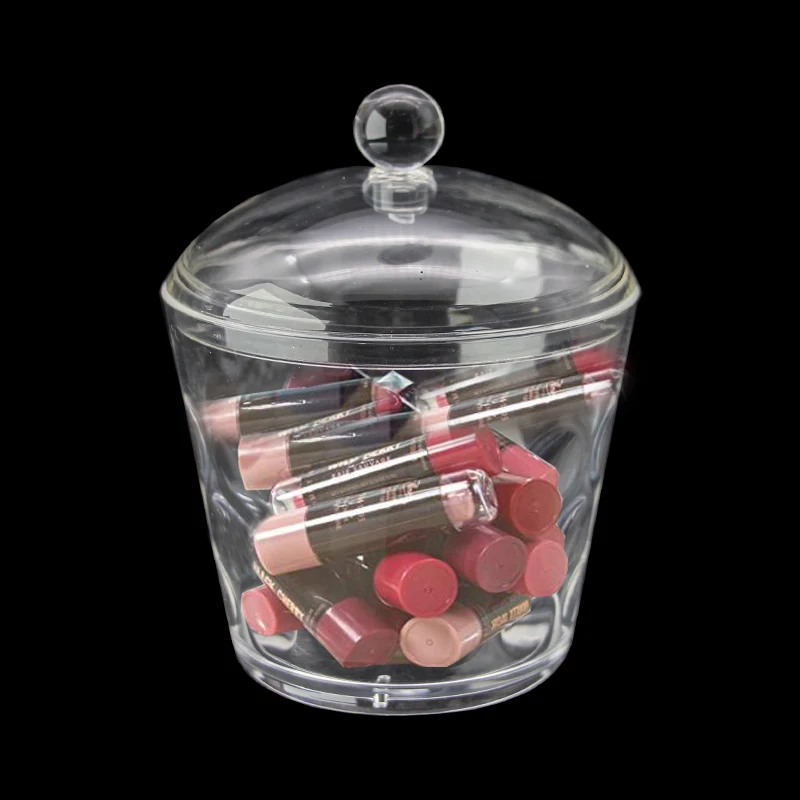 Прозрачная коробка для хранения органайзер кухни держатель макияжа стойка