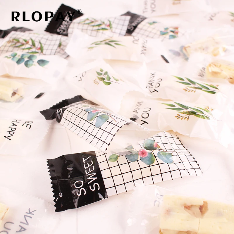 50 шт. милый Единорог розовый сахарный пакет мешок для мешков с нугой упаковка