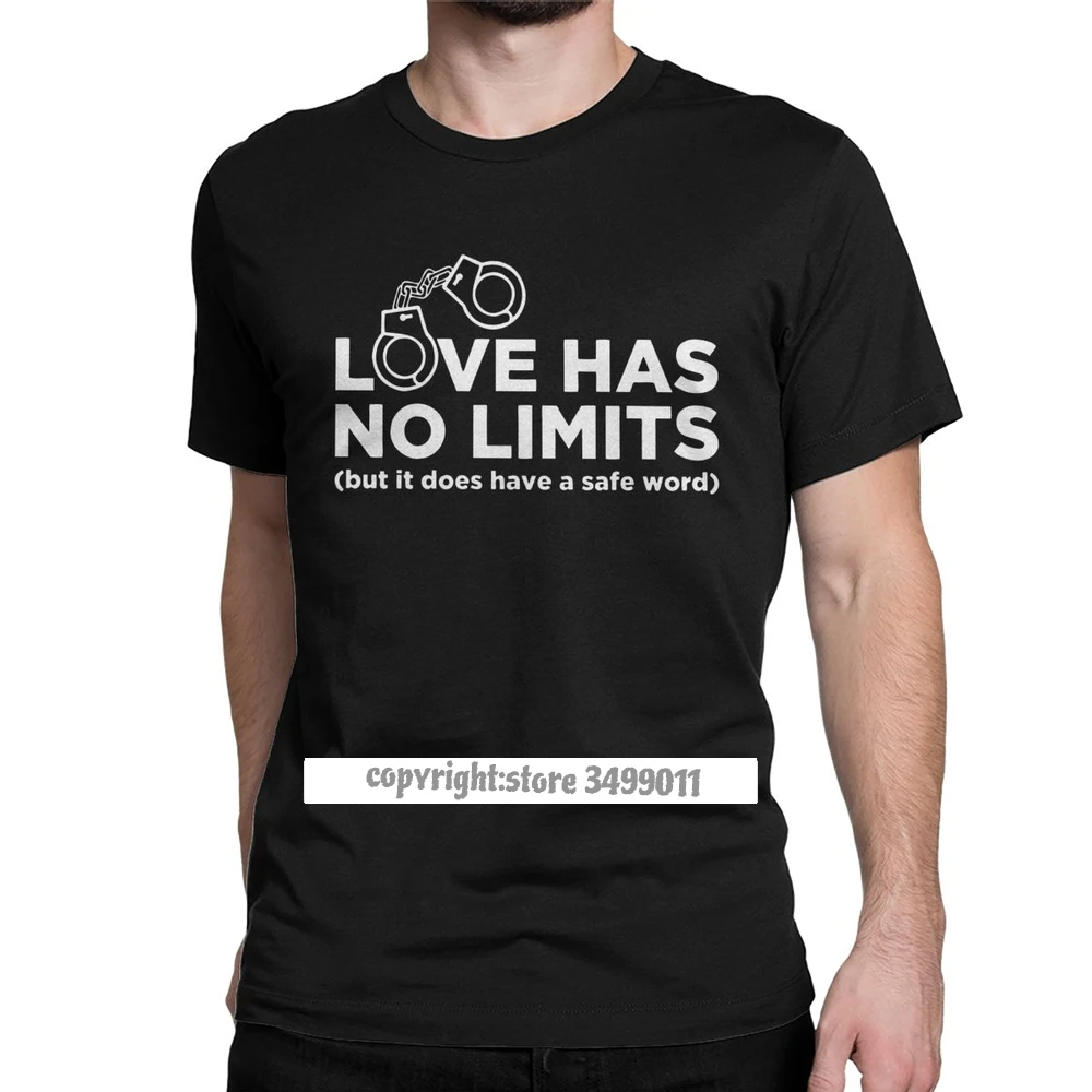 

Men's Love Has No Limits Tshirts BDSM Sex Domina Sadism Masochism Bondage Clothes Novelty Round Collar Tee Shirt Tee Shirt