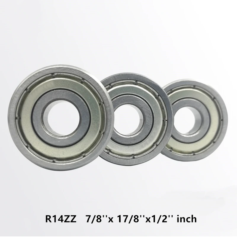 50 шт./лот R14ZZ R14Z R14 ZZ 7/8 &quotx 1 7/8&quot x 1/2 &quotдюймов металлический экранированный глубокий шаровой подшипник 22 225x47