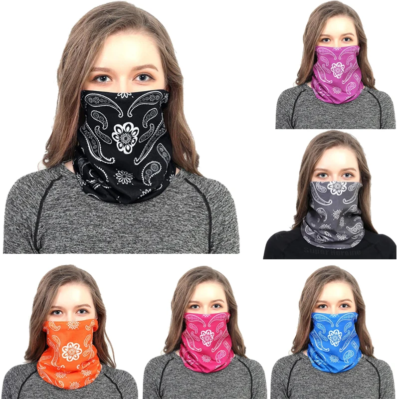 

Модный чехол для лица на открытом воздухе, искусственные шарфы, многофункциональный бесшовный Быстросохнущий женский шарф-бандана
