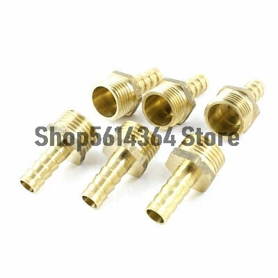 6pcs 1/2 PT Male Thread to 10mm Hose Barb Air Gas Pipe Quick Coupler Adapter