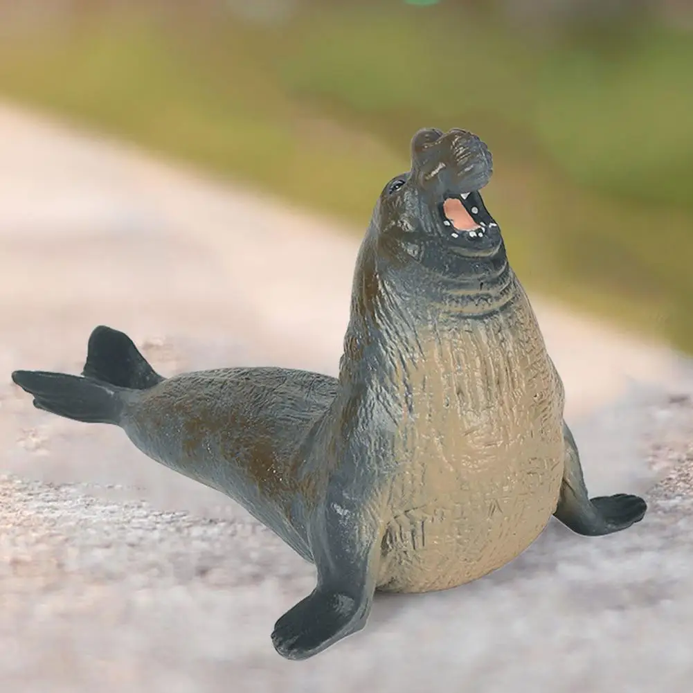 

Lifelike Realistic Elephant Seal Model Sealife Animal Toy Figurine for Home