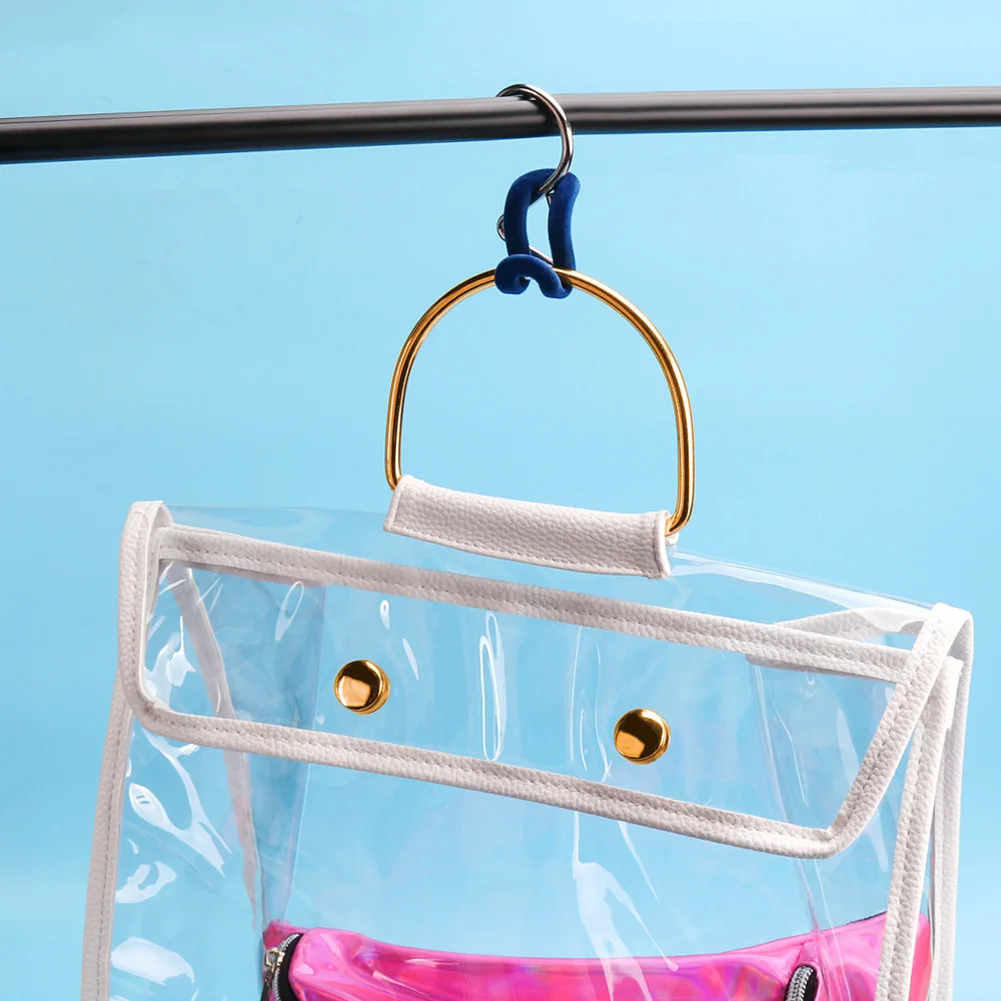 

Clear Handbag Hang Holder Dustproof Tote Ladies Hook Storage Bag Wardrobe
