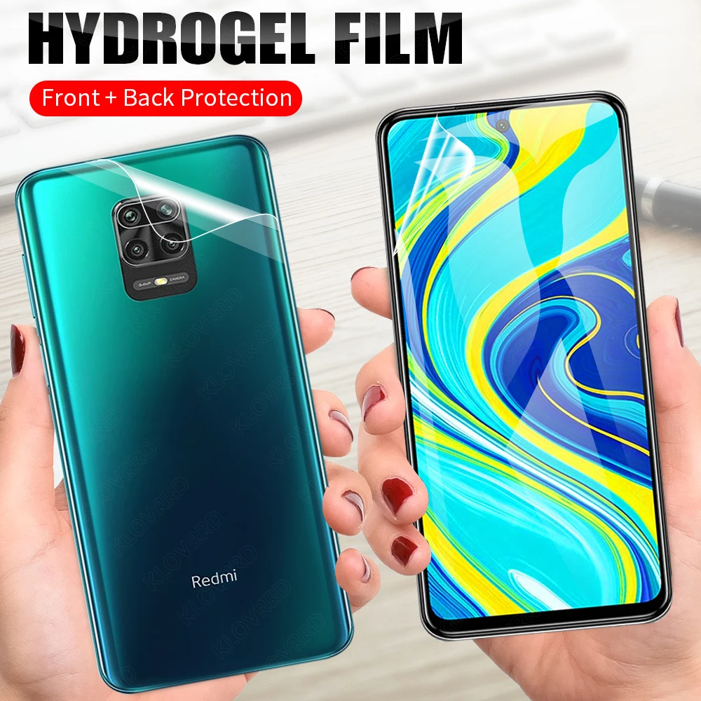 Защитная пленка для Xiaomi Mi 10 cc9 Pro Note 9T Redmi K30 K20 9s 8 9 Max 8T 7 Гидрогелевая силиконовая