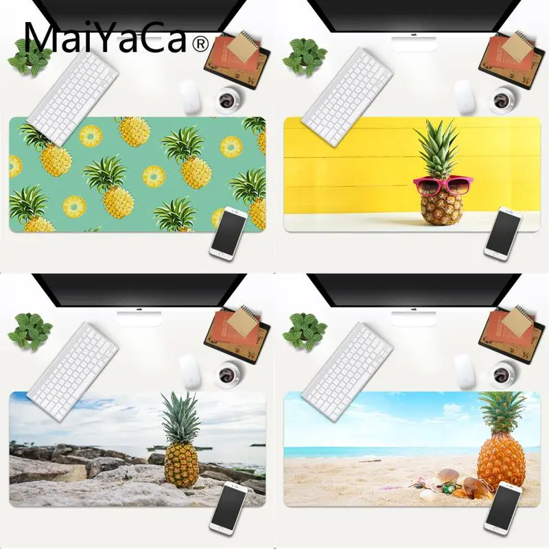 

MaiYaCa забавные летние игровые коврики в виде ананасов с фруктами, коврик для мыши, игровой коврик для мыши xl xxl 800x300 мм для Lol world of warcraft