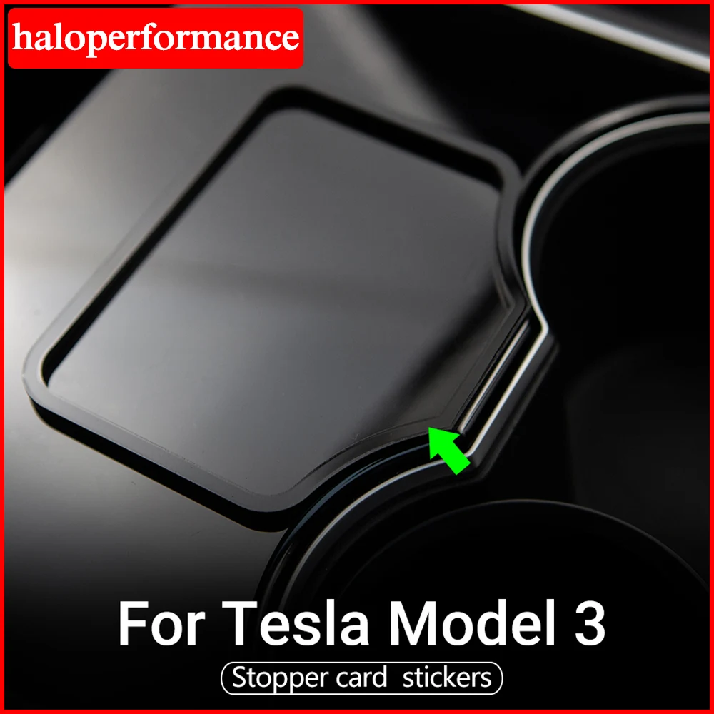 

Model3 ModelY Car Start Card Key Position Holder For Tesla Mode 3 Accessories Key Stopper Trim Frame Sticker Limiting Stopper