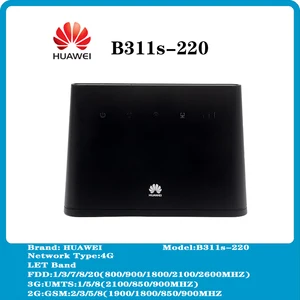 huawei b311 wifi 4g router hotspot b311s 220 wireless 3g router with external antenna lte routers rj45 cpe car pk b890 e5172 free global shipping