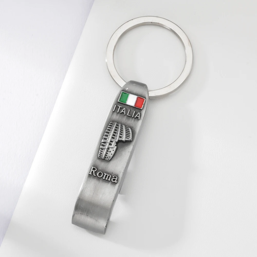 Vicney Italy Roma Key Cahin открывашка для пива, подвеска для ключей, винтажный рисунок Колизея, брелок для ключей, Италия, Roma, Туристический Сувенирный брелок