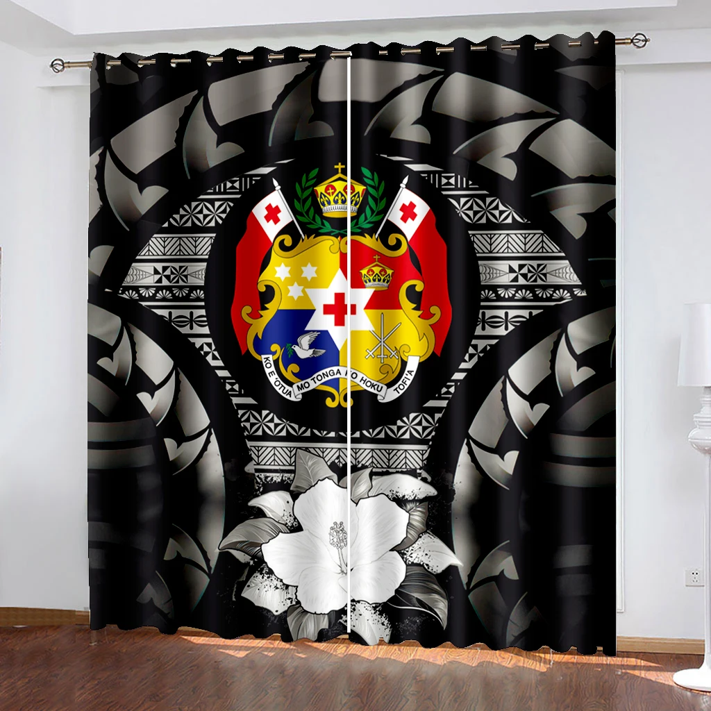 

Living Room Shading Decorative Curtain Home Textile Decoration Bedroom Grommet Curtains Black Cat Pattern Printing Shading 90%