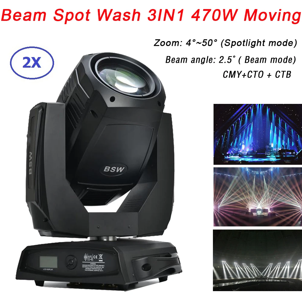 Beam & Spot & Wash 3IN1 Professional Stage Light High Power 470W Moving Head Light DMX 512 Control For LED Dj Disco Light Laser