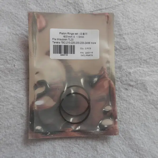 2 шт. набор поршневых колец для MITSUBISHI TL23 TANAKA T20 THT/TCP/TBC210 230 232 240 поршневой комплект цилиндра триммер KOLBEN в сборе
