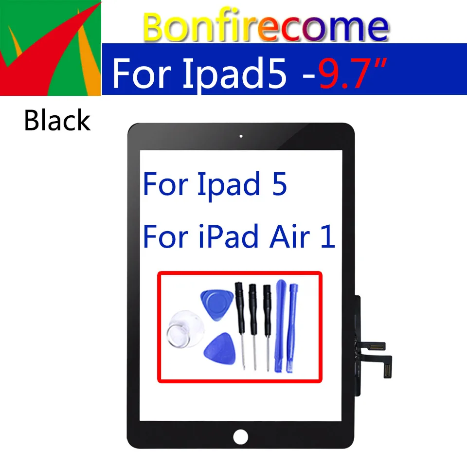 

Сенсорный экран для iPad Air 1 iPad 5 iPad5 A1474 A1475 A1476, сенсорная панель, Внешний ЖК-дисплей, дигитайзер, сенсор, замена стекла