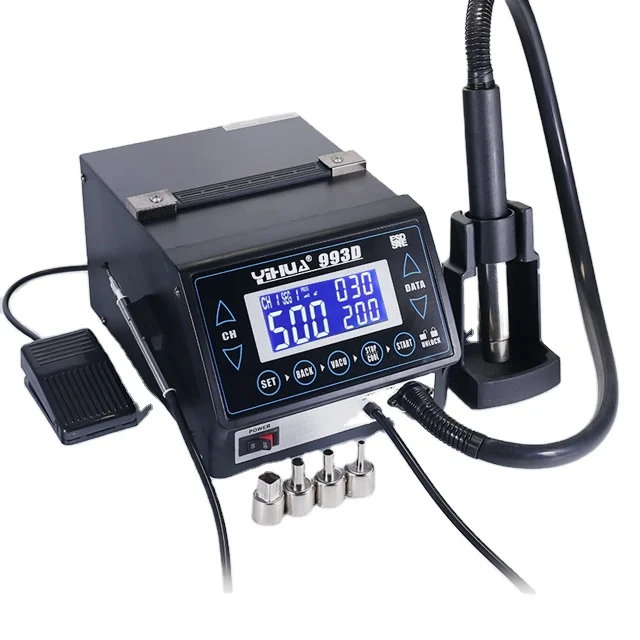 

YIHUA 993D professional vacuum suction hot air solder bga rework station
