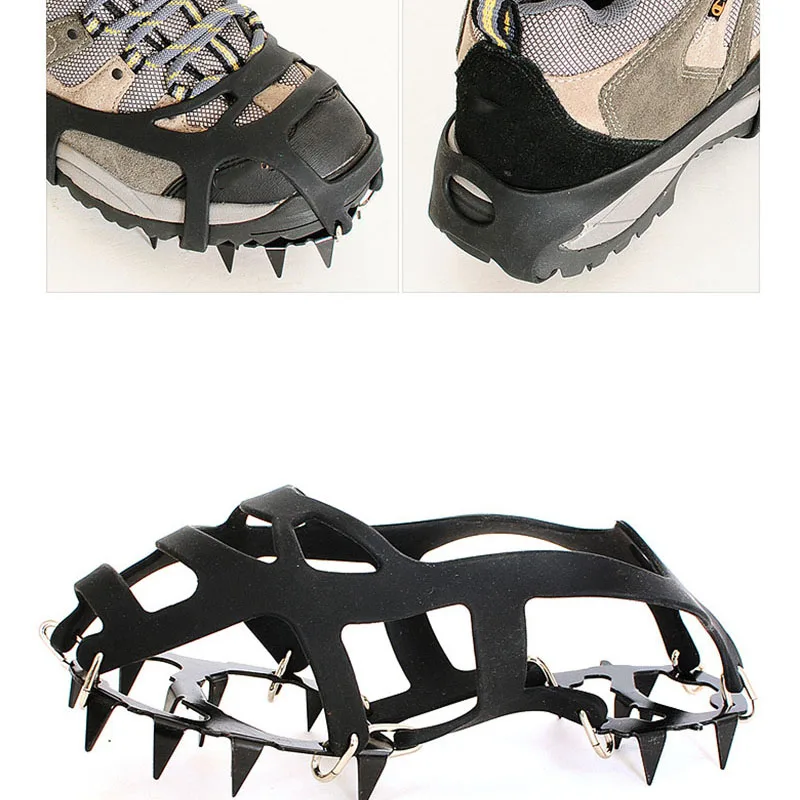 AUAU 1 пара 18 Зубцов Нескользящие для снега скалолазания противоскользящие бахилы