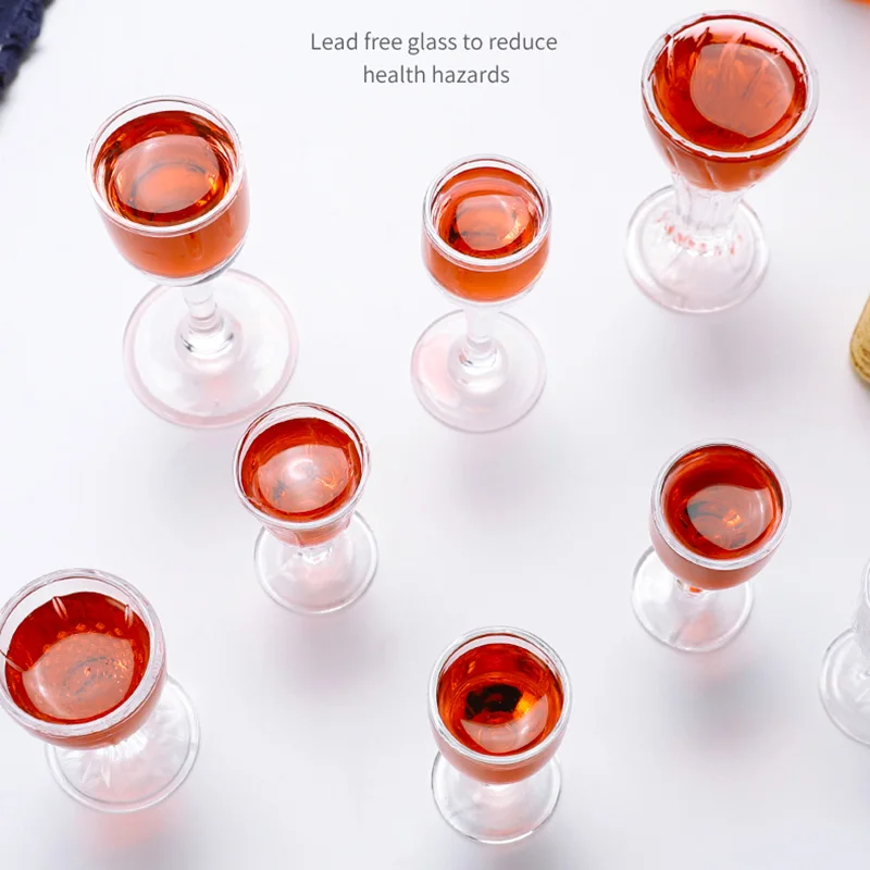 6 шт. чашка для спирта маленькая емкость бессвинцовый стакан с высокими штанинами