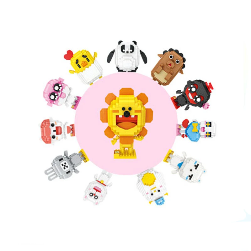 LOZ Алмазный Мини конструктор Рак милая китайская панда Мультяшные персонажи