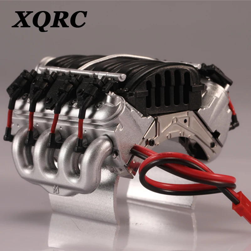 XQRC RC автомобиль LS7 V8 мотор с имитацией двигателя Охлаждающие вентиляторы
