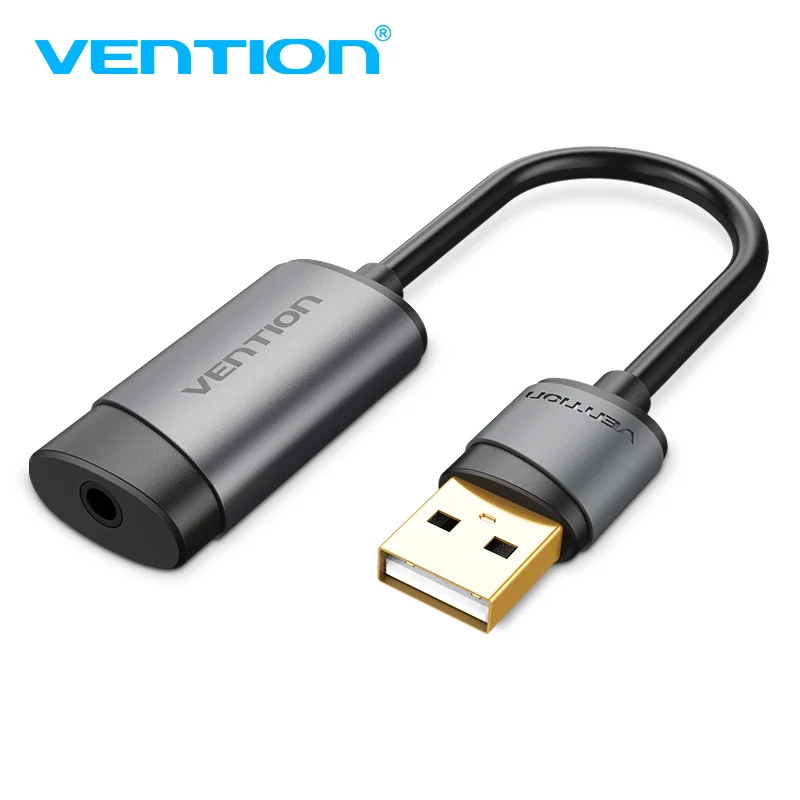 Vention USB внешняя звуковая карта USB к разъему AUX 3,5 мм адаптер для наушников аудио микрофон звуковая карта 5,1 Бесплатный привод для компьютера ноутбука