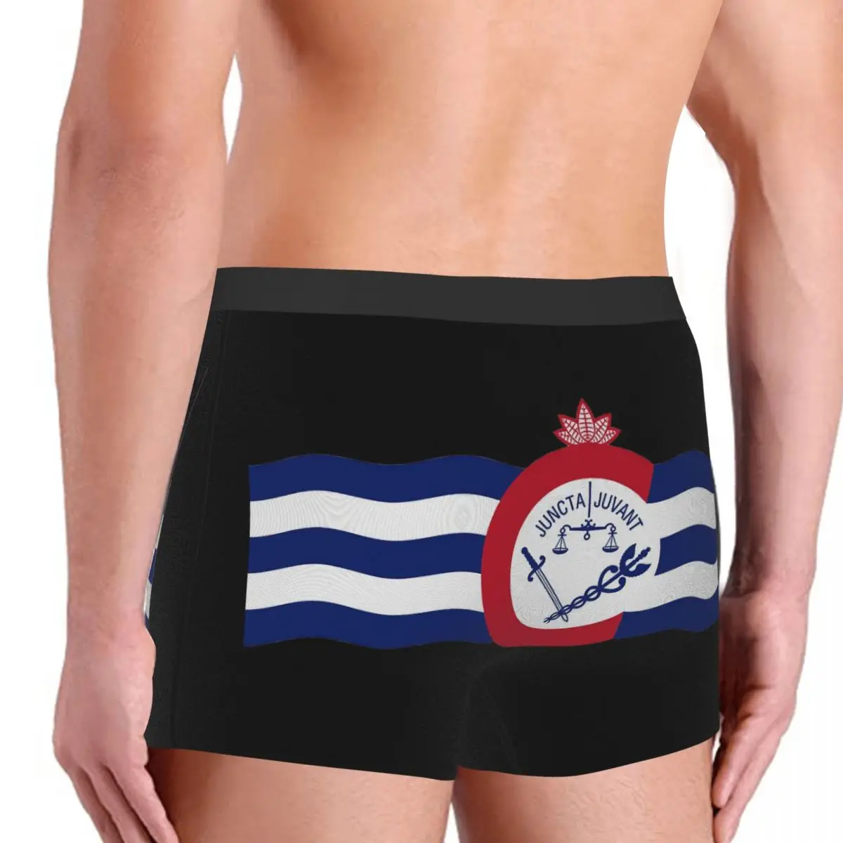 Flag Of Cincinnati Men's Boxer Briefs R301 Funny Sarcastic Men's boxer leggings