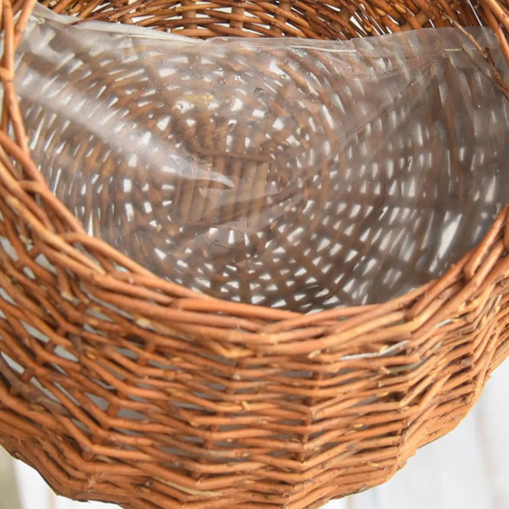 Декоративный контейнер для хранения настенная подвесная натуральная плетеная