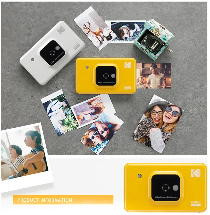 KODAK Mini Shot 2 в 1 беспроводная моментальная цифровая камера Social медиа портативный фотопринтер ЖК-дисплей цветной принт