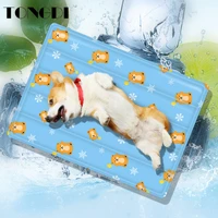 tongdi pet cat dogs carpet mat soft cooling eco friendly anti odor summer pad rug for cat blanket sofa breathable bed washable