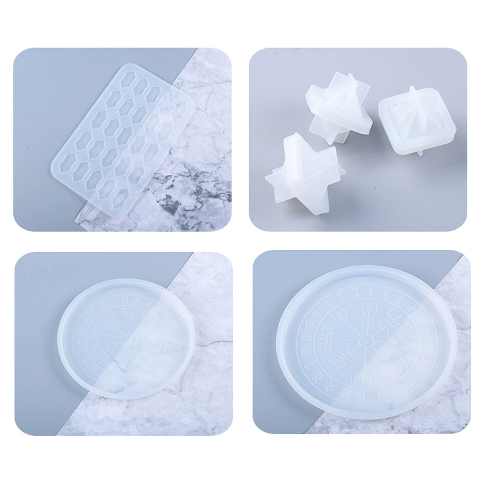 

Rune Divination Compass Mold Rune Stone Card Dice Silicone Moulds smooth durable and reusable Multiple Uses Personalized Theme
