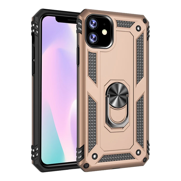 

Shockproof Armor Magnetic Ring Bracket Phone Case For iPhone Touch 5 6 7 8 5S 6S Plus 11 12 13 Mini X XS XR PRO MAX SE 2020 Case