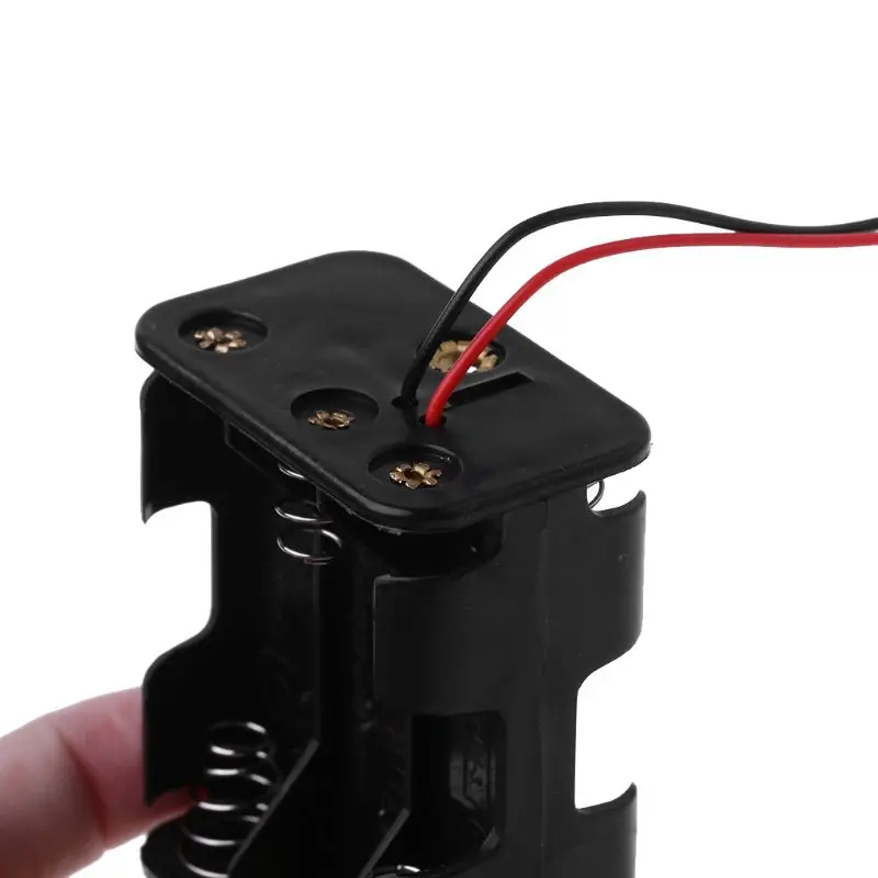 Держатель зажим для 6AA 2A Батарея хранения 9V DIY аккумуляторов Мощность Коробка