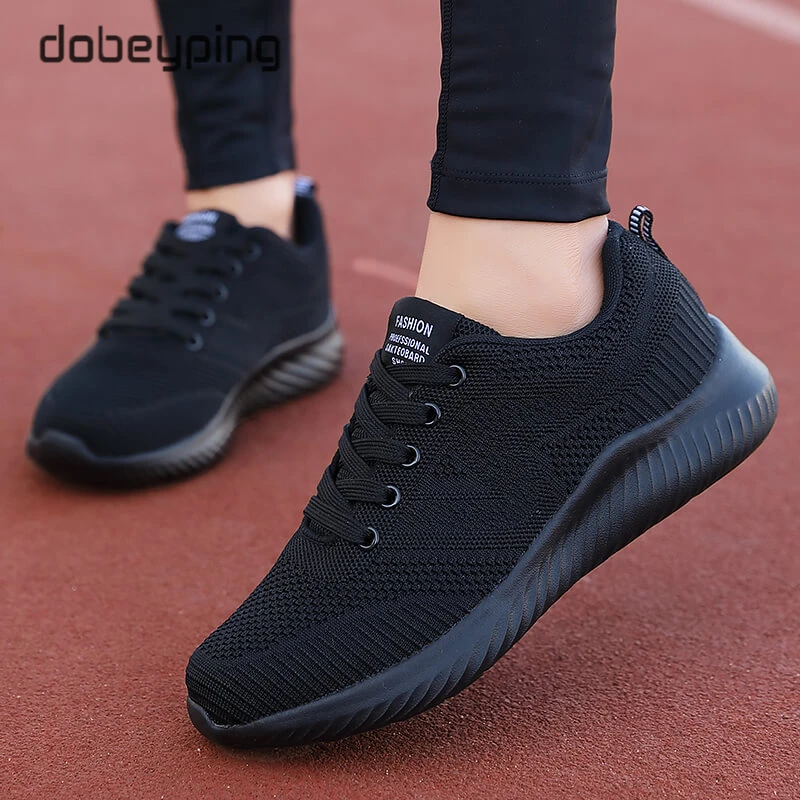 Spring Autumn Women's Sneakers Breathable Mesh Casual Shoes Woman Walking Sports Flats Female Lace Up Travel Ladies Footwear