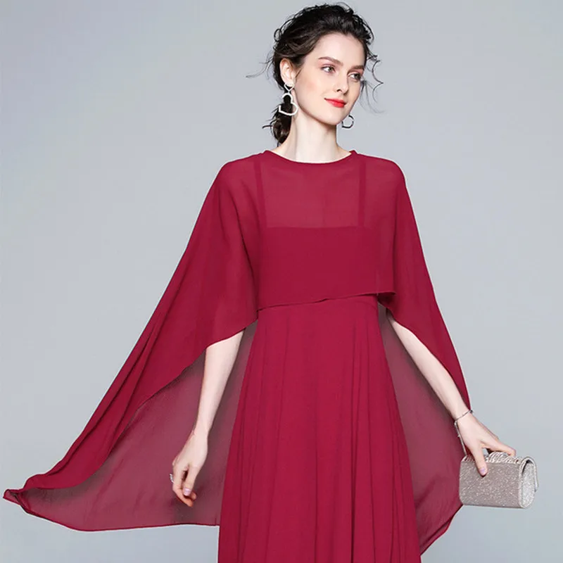 Красный Платье черного цвета костюмы для женщин из двух частей комплект с