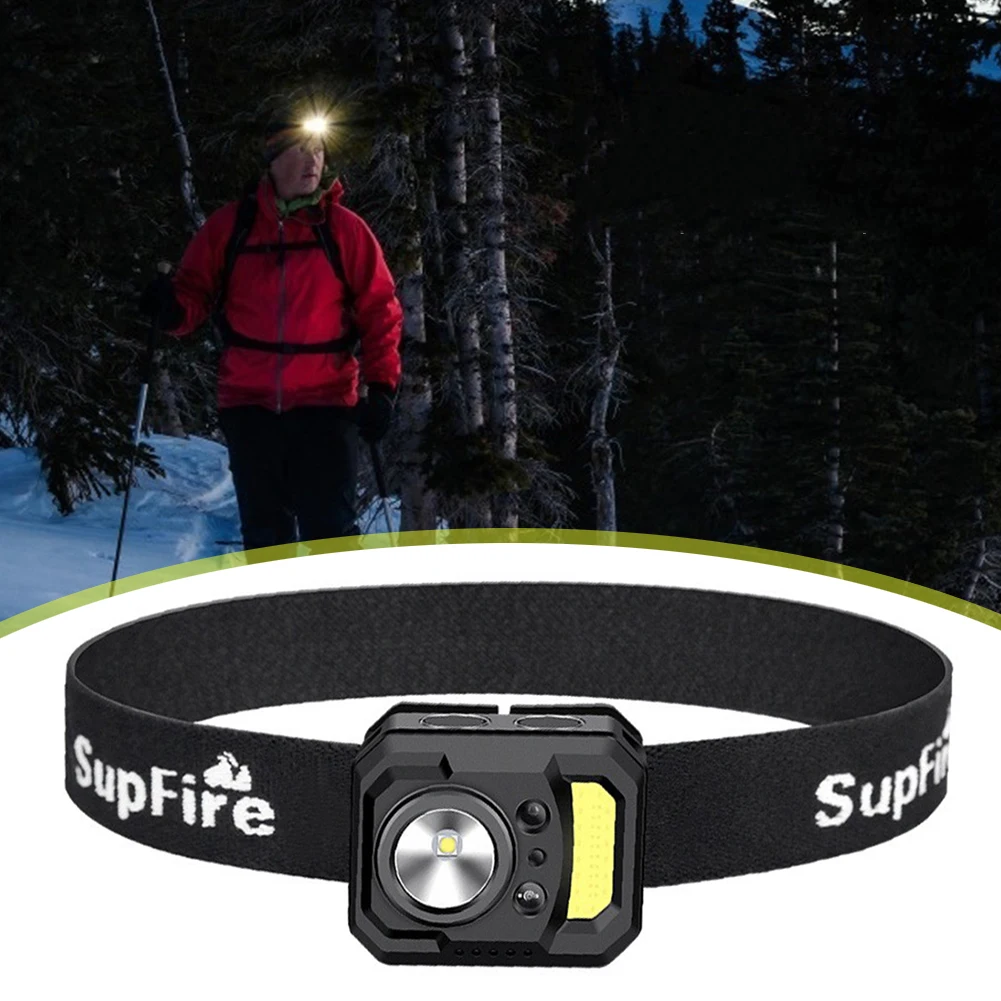 

Waterproof Motion Sensor Headlamp USB Rechargeable Super Bright LED Lamp Outdoor for Outdoor Camping Night Fishing