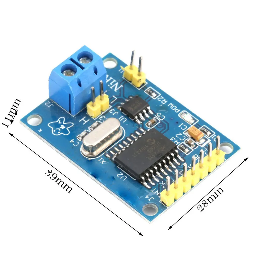 DC 5V MCP2515 CAN V2.0B Bus Module TJA1050 Receiver SPI49 Interface Control Resistors Board For Arduino DIY MCU ARM controller |