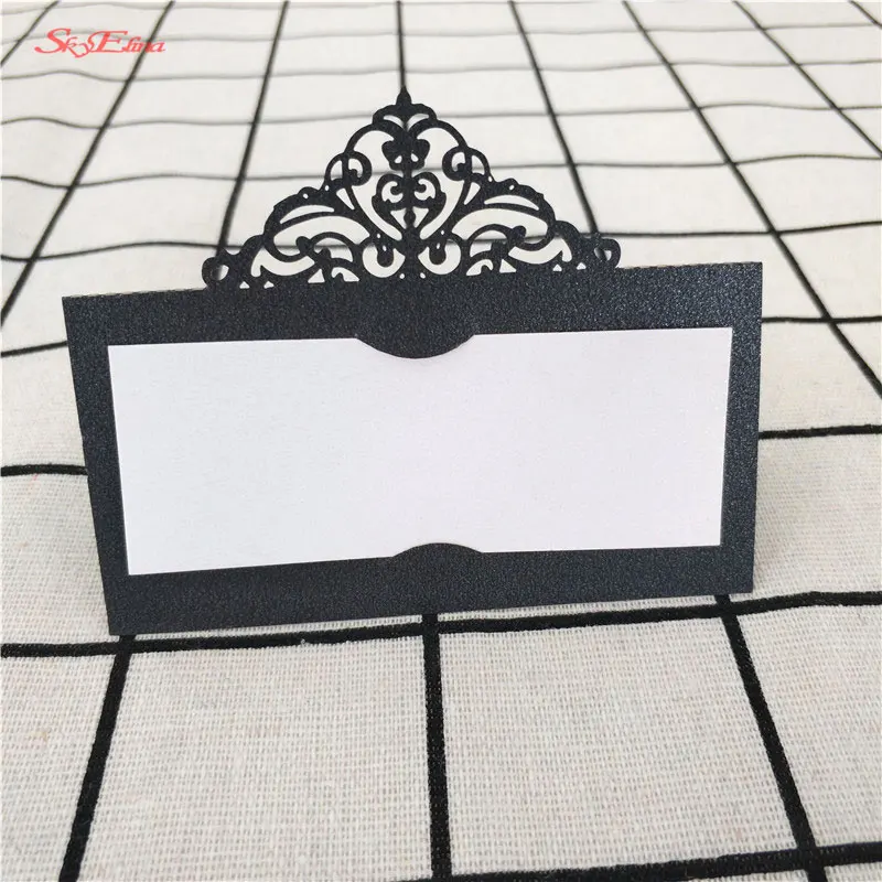 100 шт. Лазерная резка сердца визитная карточка для свадьбы празднования дня