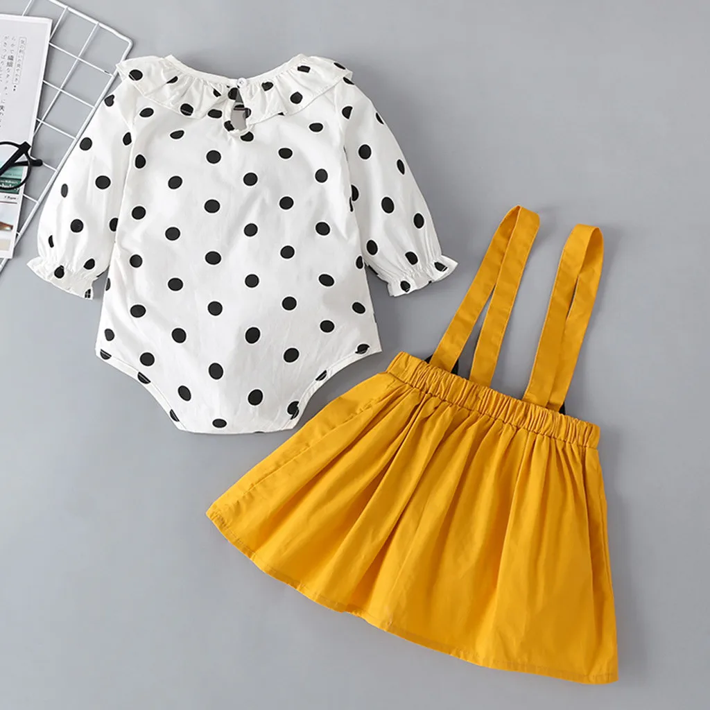 Одежда для маленьких девочек боди с длинными рукавами и круглым вырезом одежда