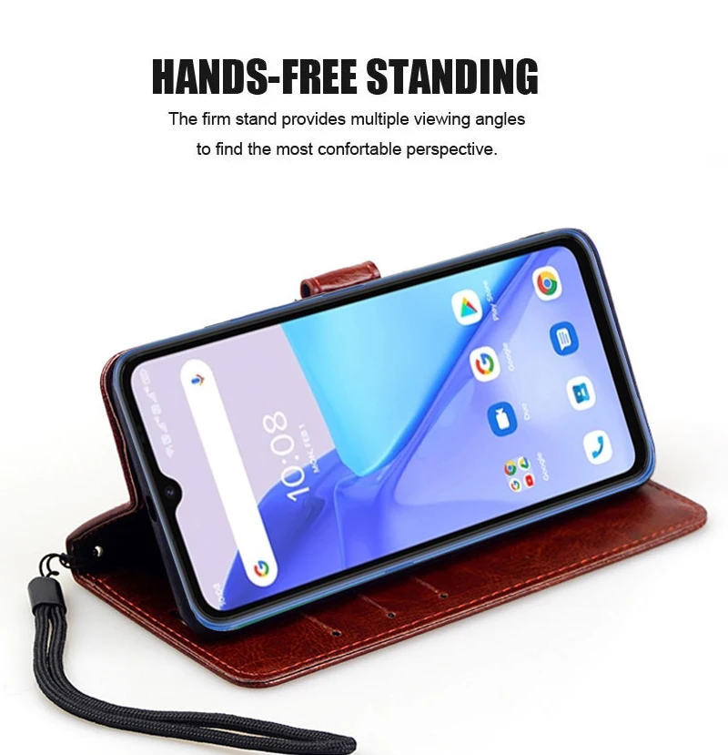 vintage plain pu leather case for umidigi power 5 wallet cover book stand magnetic phone holster for umidigi power 5 coque etui free global shipping