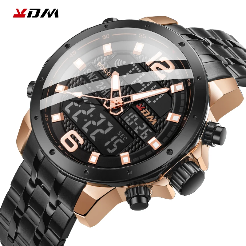 Мужские часы kol saati полностью стальные мужские Роскошные роскошные часы|Мужские