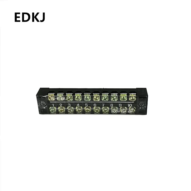 

TB-1503 1504 1506 1512 TB-1510 Dual Row Strip Screw Terminal Block 15A 600V Fixed Wiring Board wire connector